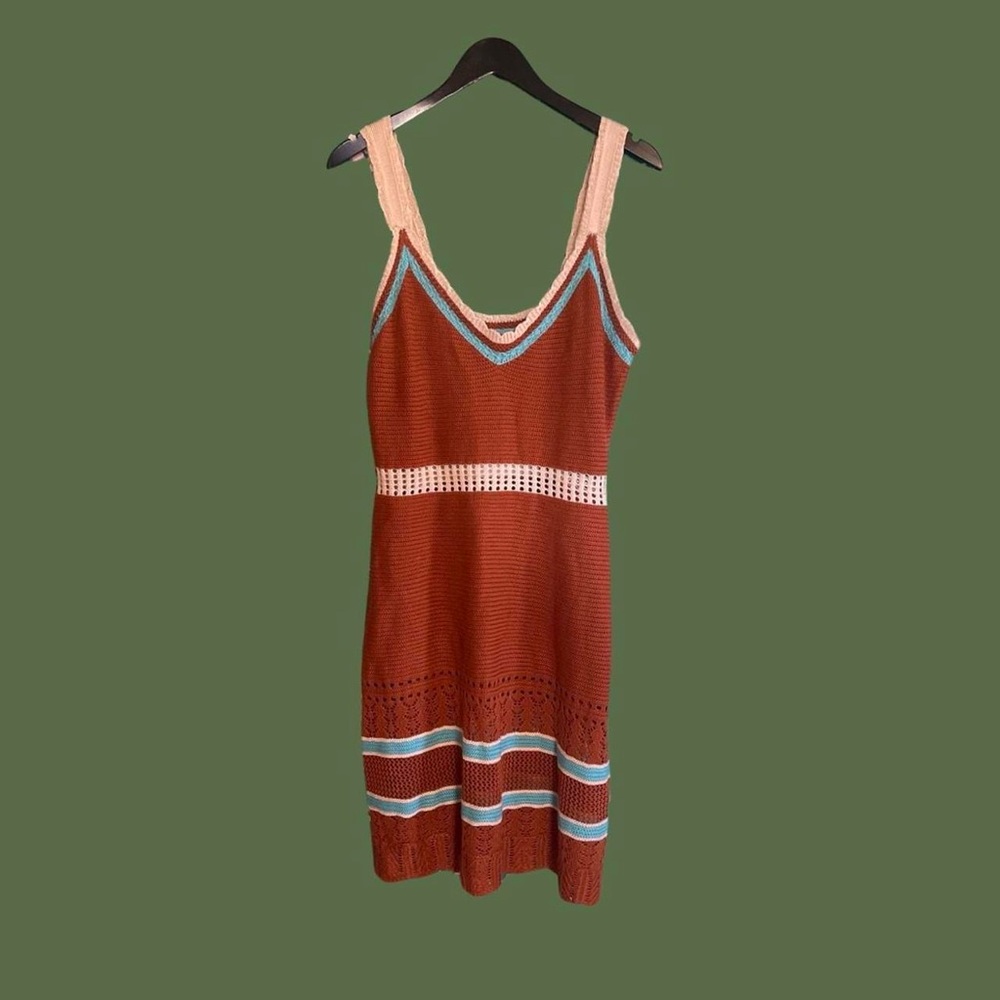 Vintage Y2K crochet knit dress